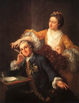 威廉 荷加斯 David Garrick and his Wife 威廉 荷加斯 David Garrick and his Wife